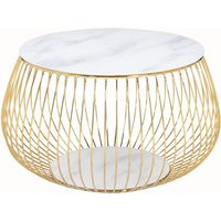 SalesFever Couchtisch mit Metallkorb Ø 72 cm – Rabatt 32 % ! SalesFever Couchtisch mit Metallkorb Ø 72 cm – Rabatt 32 % !