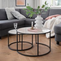 Concept Santos Couchtisch 2er-Set Glas – Metallgestell – Rabatt 38.8818565401 % ! Concept Santos Couchtisch 2er-Set Glas – Metallgestell – Rabatt 38.8818565401 % !