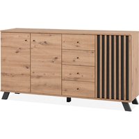 Finori Medan 51C Sideboard/ArtisanOak/Anthrazit – Rabatt 37.3076923077 % ! Finori Medan 51C Sideboard/ArtisanOak/Anthrazit – Rabatt 37.3076923077 % !