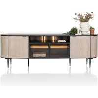 XOOON Aramon Sideboard inkl. 2 Türen + 2 Glastüren mit LED Metall/HPL – Rabatt 17.0454545455 % ! XOOON Aramon Sideboard inkl. 2 Türen + 2 Glastüren mit LED Metall/HPL – Rabatt 17.0454545455 % !