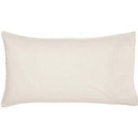 Murmur Murmur Linen Rich Plain Dye Still Standard Pillowcase, Ivory sold by Bedeck Home