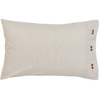 Bedeck of Belfast Bedeck of Belfast Alba Pair of Standard Pillowcases, Charcoal & Tan listed by Bedeck Home