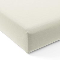 Bedeck of Belfast Bedeck of Belfast 200 Thread Count Plain Dye Single Fitted Sheet, Chalk listed by Bedeck Home