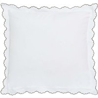 Bedeck of Belfast Bedeck of Belfast Clarence/Elena Pair of Square Oxford Pillowcases, Silver/Green sold by Bedeck Home