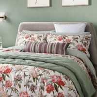 Bedeck of Belfast Bedeck of Belfast Elswyth Double Duvet Cover Set, Olive & Mulberry sold by Bedeck Home