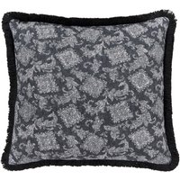 Bedeck of Belfast Bedeck of Belfast Florence Cushion 50cm x 50cm, Chalk/Charcoal listed by Bedeck Home
