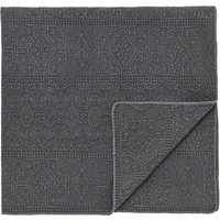 Bedeck of Belfast Bedeck of Belfast Florence Quilted Throw, Chalk/Charcoal listed by Bedeck Home
