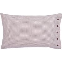 Bedeck of Belfast Bedeck of Belfast Katara Pair of Standard Pillowcases, Pink/Grey listed by Bedeck Home