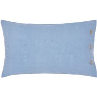 Bedeck of Belfast Bedeck of Belfast Nahla Pair of Standard Pillowcases, Cobalt Blue & Navy listed by Bedeck Home