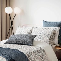 Bedeck of Belfast Bedeck of Belfast Nena Super Kingsize Duvet Cover Set, Denim listed by Bedeck Home