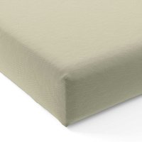 Bedeck of Belfast Bedeck of Belfast 200 Thread Count Plain Dye Single Fitted Sheet, Sage listed by Bedeck Home