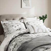 Bedeck of Belfast Bedeck of Belfast Sefa Kingsize Duvet Cover Set, White/Silver listed by Bedeck Home