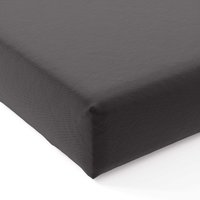 Bedeck of Belfast Bedeck of Belfast 200 Thread Count Plain Dye Double Fitted Sheet, Slate sold by Bedeck Home