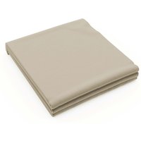 Bedeck of Belfast Bedeck of Belfast 200 Thread Count Plain Dye Single Flat Sheet, Stone listed by Bedeck Home