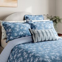 Bedeck of Belfast Bedeck of Belfast Zayda Super Kingsize Duvet Cover Set, Chambray Blue listed by Bedeck Home