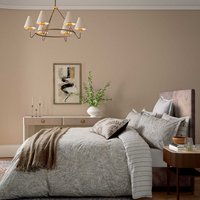 Bedeck of Belfast Bedeck of Belfast Avita Double Duvet Cover SET, Charcoal/Chalk & Tan listed by Bedeck Home