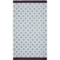 Bedeck of Belfast Bedeck of Belfast Emmeline Bath Towel, Blue/White listed by Bedeck Home