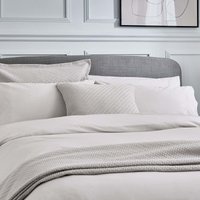Bedeck of Belfast Fine Linens Andaz Double Duvet Cover, Silver