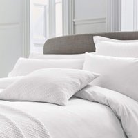 Bedeck of Belfast Fine Linens Bedeck of Belfast Fine Linens Andaz Single Duvet Cover, White listed by Bedeck Home