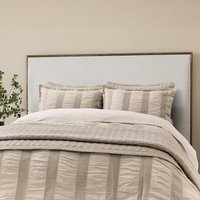 Bedeck of Belfast Bedeck of Belfast Woven Waffle Stripe Kingsize Duvet Cover SET, Linen listed by Bedeck Home