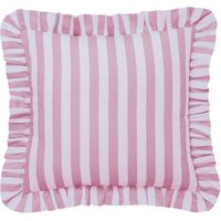 Helena Springfield Secret Garden Candy Stripe Cushion 40cm x 40cm, Pink