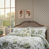 English Heritage English Garden Floral Kingsize Duvet Cover SET, Willow