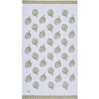 Murmur Murmur Georgia Pure Cotton Floral Hand Towel, Mourne Green sold by Bedeck Home