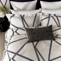 Harlequin Sumi Single Duvet Cover SET, Pearl & Charcoal