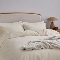 Helena Springfield Helena Springfield Brushed Cotton Double Duvet Cover SET, Ivory listed by Bedeck Home