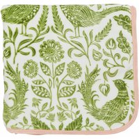 Helena Springfield Harvest Moon Helena Springfield Harvest Moon Pheasants Fleece Throw, Green/Pink listed by Bedeck Home