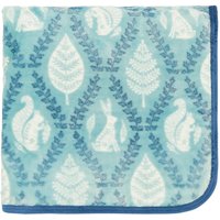 Helena Springfield Harvest Moon Helena Springfield Harvest Moon Woodland Trellis Fleece Throw, Blue sold by Bedeck Home