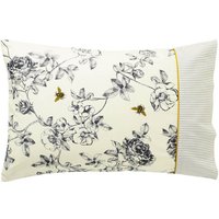 Joules Joules Bedding, Imogen Standard Pillowcase, Cream listed by Bedeck Home