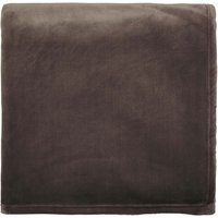 Helena Springfield Calico & Chalk Snug Fleece Throw, Chocolate