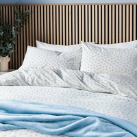 Helena Springfield Calico & Chalk Helena Springfield Calico & Chalk Leaf Sprig Double Duvet Cover SET, Blue listed by Bedeck Home