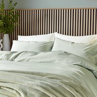 Helena Springfield Calico & Chalk Helena Springfield Calico & Chalk Twill Stripe Single Duvet Cover SET, Green listed by Bedeck Home
