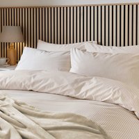 Helena Springfield Calico & Chalk Helena Springfield Calico & Chalk Twill Stripe Single Duvet Cover SET, Linen listed by Bedeck Home