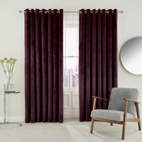 Helena Springfield Helena Springfield Escala Lined Curtains 90" x 72", Mulberry listed by Bedeck Home