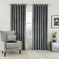 Helena Springfield Helena Springfield Escala Lined Curtains 90" x 72", Steel listed by Bedeck Home
