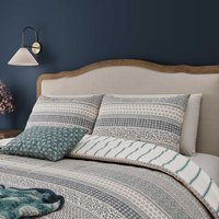 Helena Springfield Harvest Moon Helena Springfield Harvest Moon Folk Stripe Double Duvet Cover SET, Blue/Teal listed by Bedeck Home