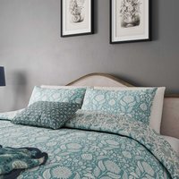 Helena Springfield Harvest Moon Helena Springfield Harvest Moon Sunflowers Double Duvet Cover SET, Teal listed by Bedeck Home