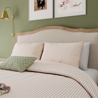 Helena Springfield Harvest Moon Helena Springfield Harvest Moon Ticking Stripe Single Duvet Cover SET, Green/Pink sold by Bedeck Home