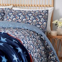 Helena Springfield Long Island Lawrence Super Kingsize Duvet Cover SET, Navy