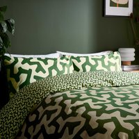 Helena Springfield Loft Living Hikani Kingsize Duvet Cover SET, Green