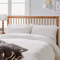 Helena Springfield Long Island Helena Springfield Long Island Muslin Single Duvet Cover SET, White listed by Bedeck Home