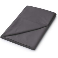 Helena Springfield 50/50 Plain Dye Percale Single Flat Sheet, Charcoal listed by Bedeck Home