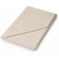 Helena Springfield 50/50 Plain Dye Percale Super Kingsize Flat Sheet, Stone listed by Bedeck Home
