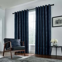Helena Springfield Helena Springfield Roma Lined Curtains 66" x 90", Navy listed by Bedeck Home