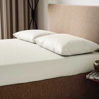 Helena Springfield Secret Garden 200 Thread Count Plain Dye Super Kingsize Fitted Sheet, Chalk