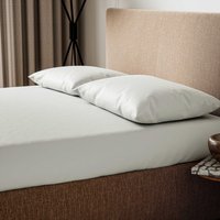 Helena Springfield Secret Garden 200 Thread Count Plain Dye Double Fitted Sheet, Stone
