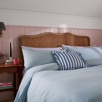 Helena Springfield Secret Garden Gingham Print Double Duvet Cover SET, Blue